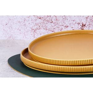 Assiette - 4 pc - ocre