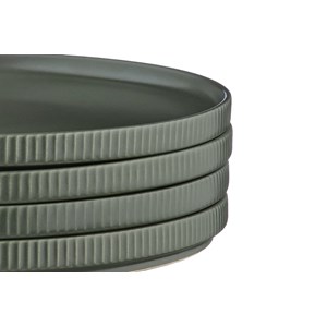Assiette - 4 pc - olive