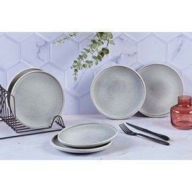Assiette 19cm - gris lune