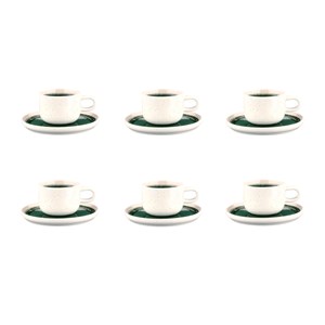 Tasse 20cl et soucoupe - vert de gris
