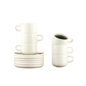 Tasse 20cl et soucoupe - vert de gris