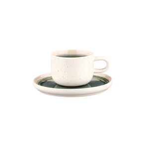 Tasse 20cl et soucoupe - vert de gris