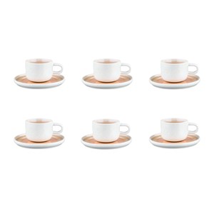 Tasse 20cl et soucoupe - rose poudre
