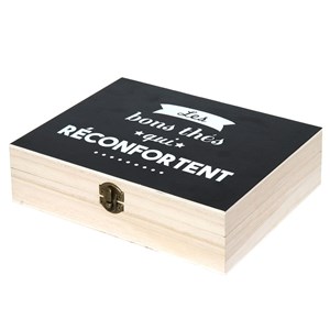 Boîte à thé à 6 compartiments - 24 x 18