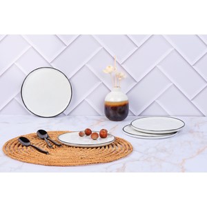 Assiette 16,5cm - 4 pc - blanc neige
