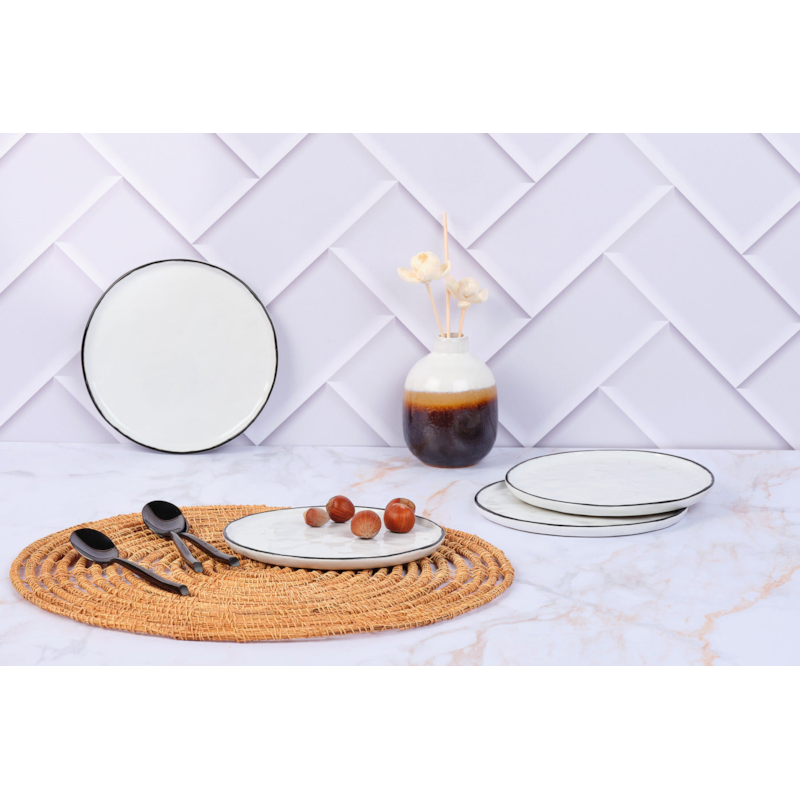 Assiette 16,5cm - 4 pc - blanc neige