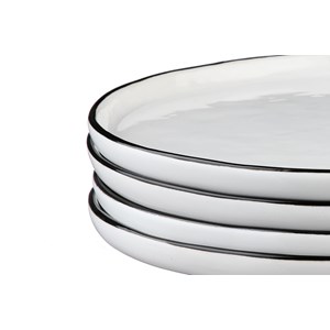 Assiette 16,5cm - 4 pc - blanc neige
