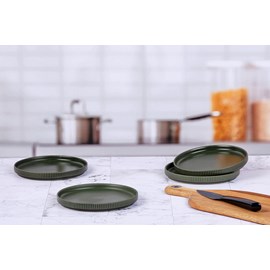 Assiette 16,5cm - 4 pc - olive