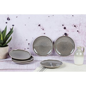 Assiette 18cm - gris béton
