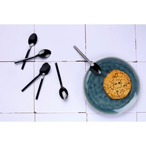 Coffret 6 petites cuillères - black