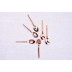 Coffret 6 petites cuillères - copper