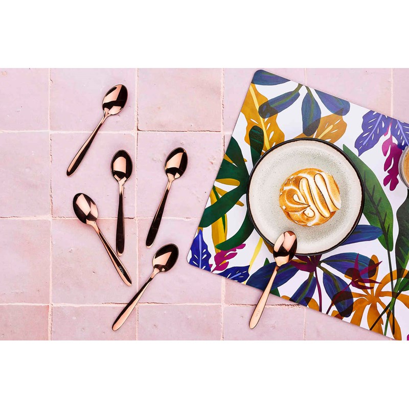 Coffret 6 petites cuillères - copper