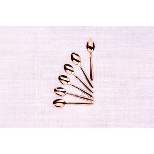 Coffret 6 petites cuillères - copper