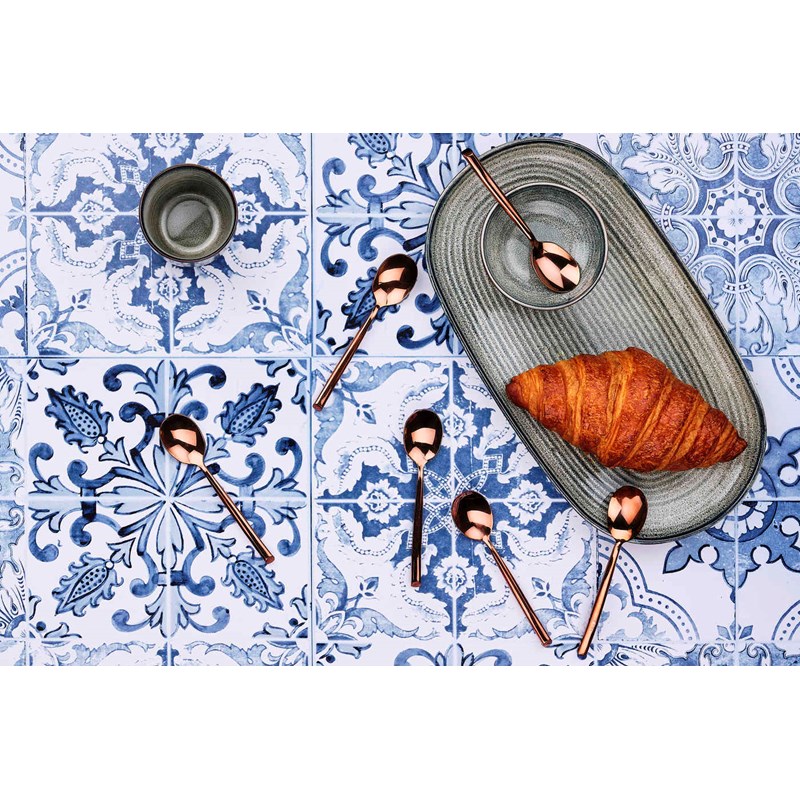 Coffret 6 petites cuillères - copper