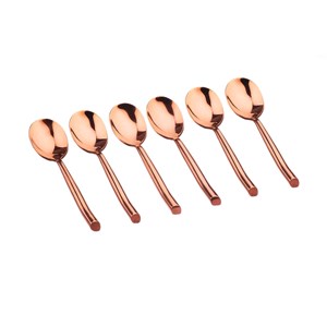 Coffret 6 petites cuillères - copper