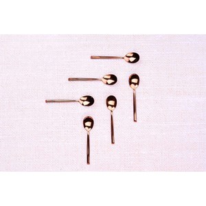 Coffret 6 petites cuillères - copper