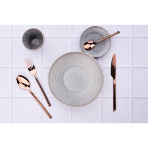 Coffret 6 petites cuillères - copper