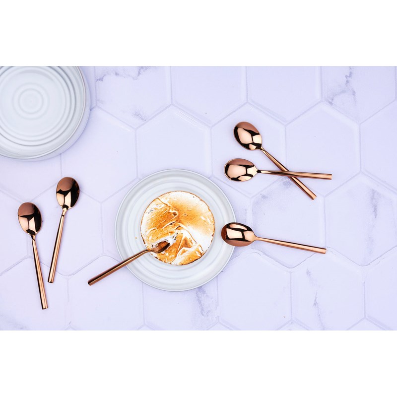 Coffret 6 petites cuillères - copper