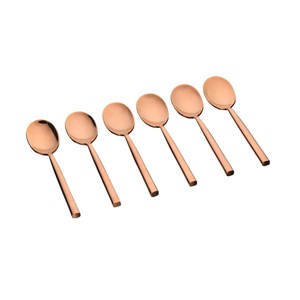 Coffret 6 petites cuillères - copper