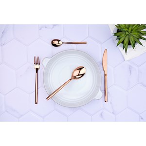 Coffret 6 petites cuillères - copper