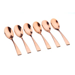 Coffret 6 petites cuillères - copper