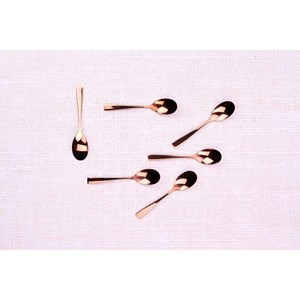 Coffret 6 petites cuillères - copper