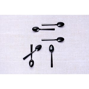Coffret 6 petites cuillères - black