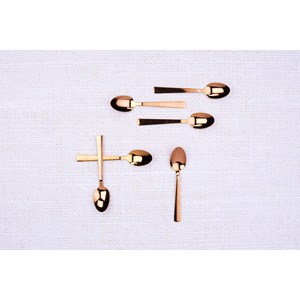 Coffret 6 petites cuillères - copper