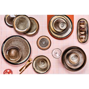 Plateau de service 33cm - basalte