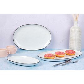 Plateau de service - 3 pc - blanc neige