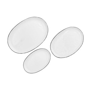 Plateau de service - 3 pc - blanc neige