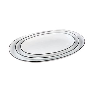 Plateau de service - 3 pc - blanc neige