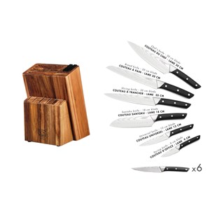 Bloc couteaux de cuisine et  à steak