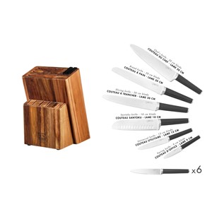 Bloc couteaux de cuisine et à steak