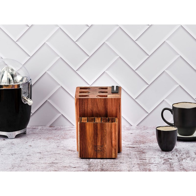 Bloc couteaux avec aiguiseur intégré