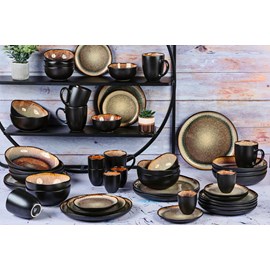 Service complet - 48 pc - marron sauvage