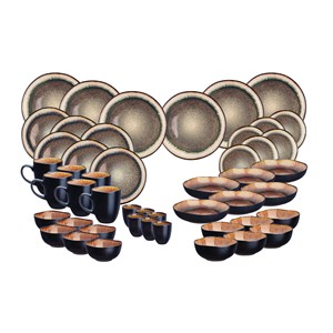 Service complet - 48 pc - marron sauvage