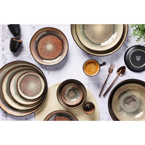 Service complet - 48 pc - marron sauvage