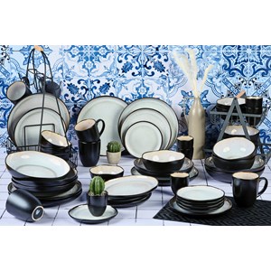 Service complet - 48 pc - blanc ivoire