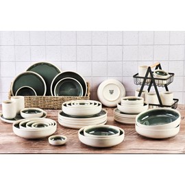 Service complet - 42 pc - vert de gris