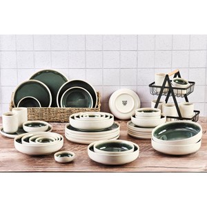 Service complet - 42 pc - vert de gris