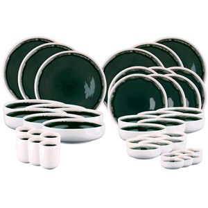 Service complet - 42 pc - vert de gris