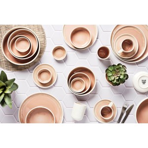 Service complet - 42 pc - rose poudre