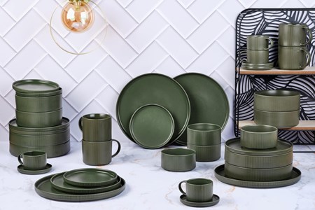 Service complet - 36 pc - olive