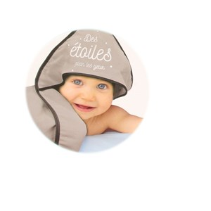 Cape de bain pour enfant - l. 106 x l.
