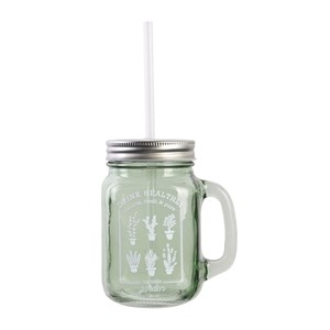 Mason jar little market - 450 ml - vert