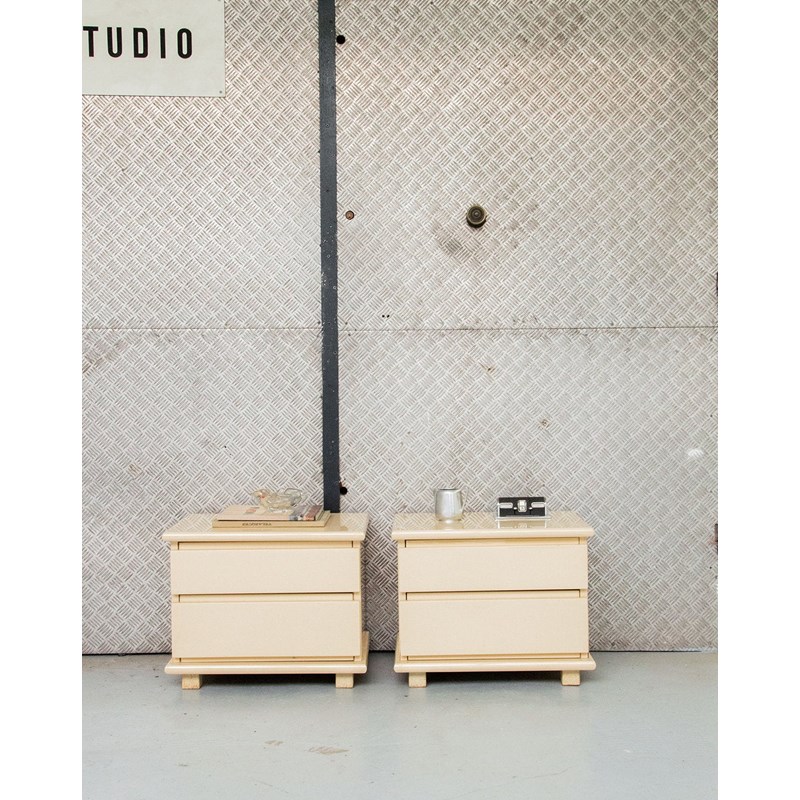 Maïa, la paire de chevets en bois n°154