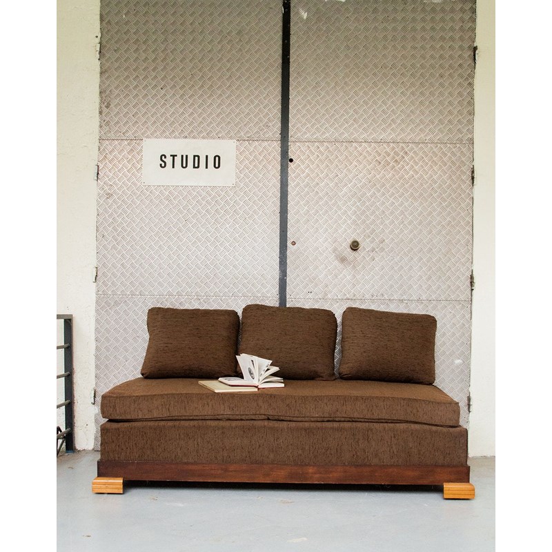 Clara, la banquette marron haute n°28