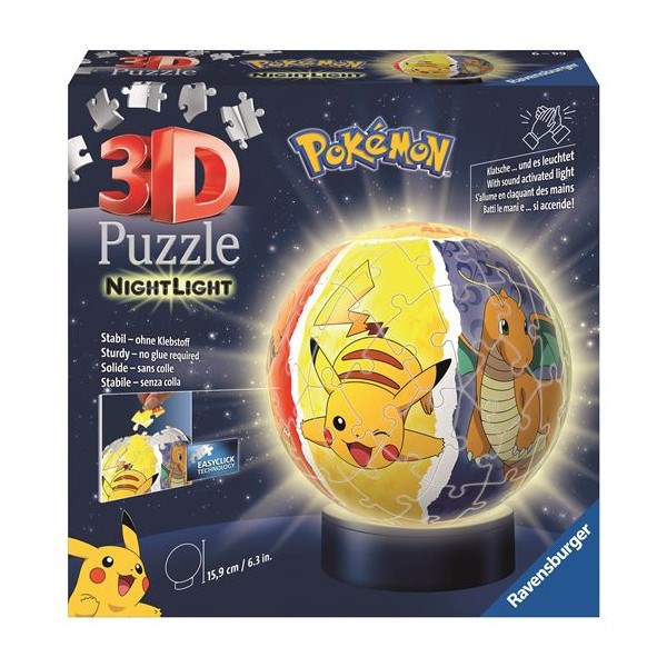Puzzle 3d ravensburger ball pokémon illu