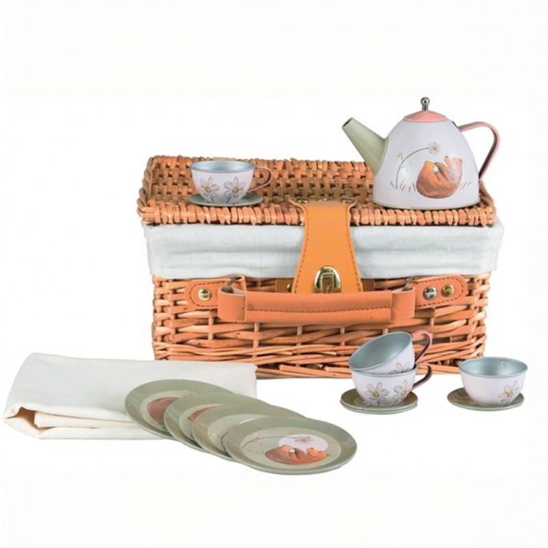 Panier pique nique dinette forêt